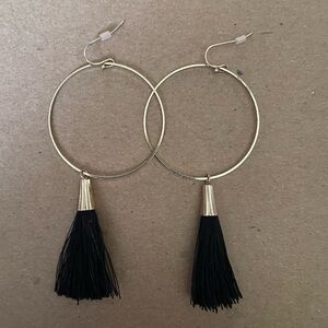 Gold tassel earrings
